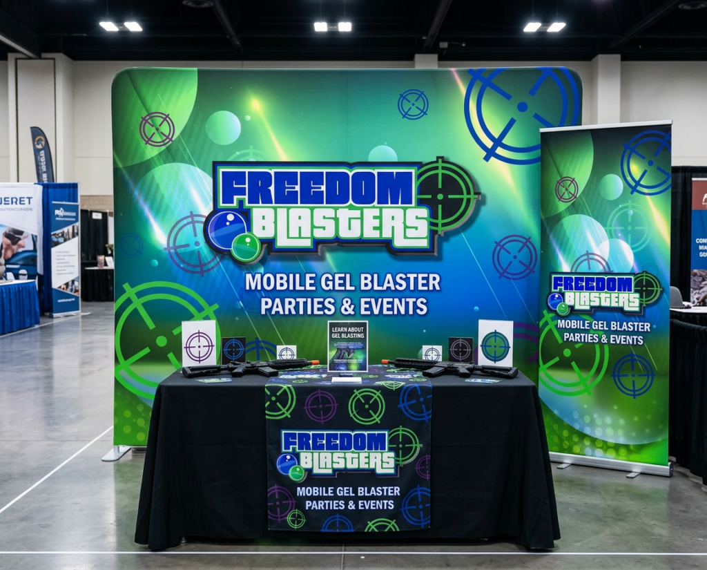 Freedom blasters booth