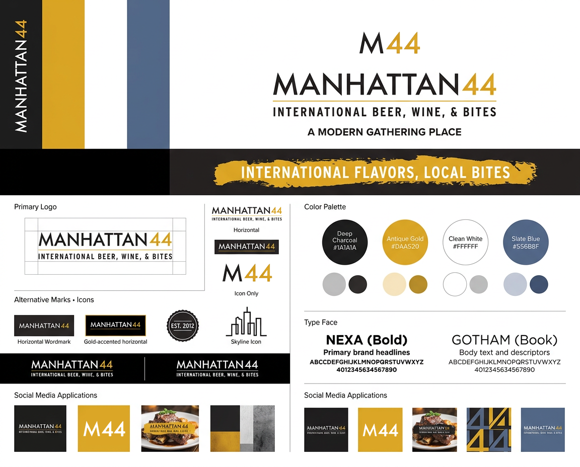 Manhattan 44 branding