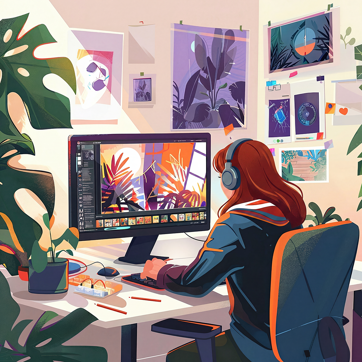 me at the desk square